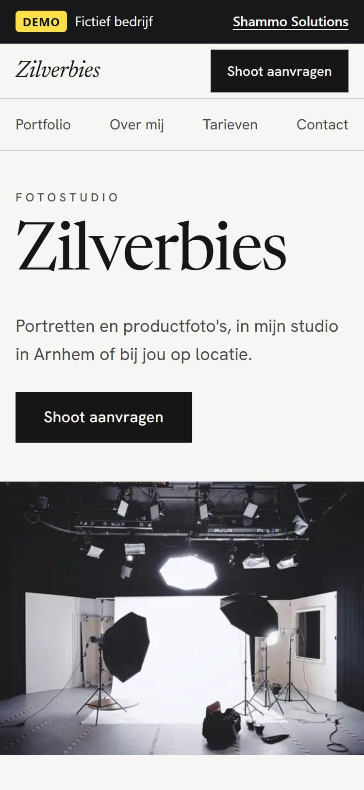 Schermafbeelding van Fotostudio Zilverbies (Mobiel)